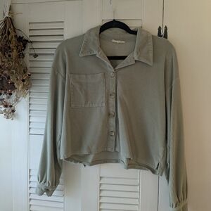 Madewell 🫶 Sage Green Corduroy Button Up